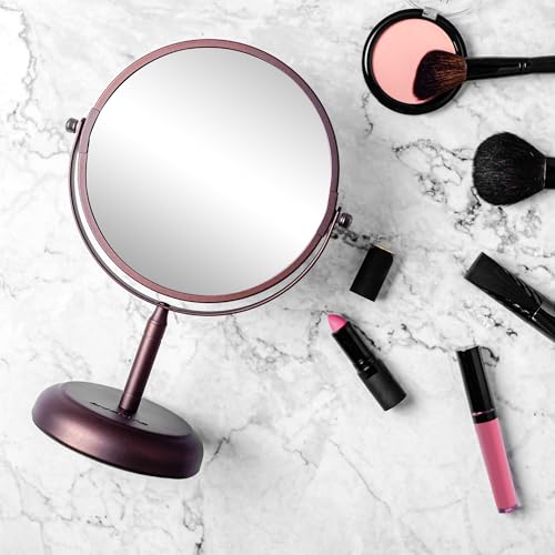 7 Tabletop Makeup Mirror with 1X5X Magnification