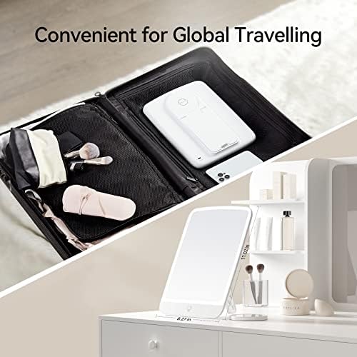 11x8 Portable Makeup Mirror with LED Light