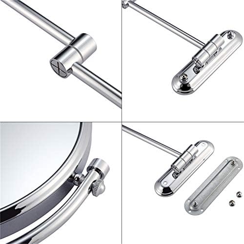 Elegant Wall-Mounted Magnifying Mirror for Shaving Make-Up