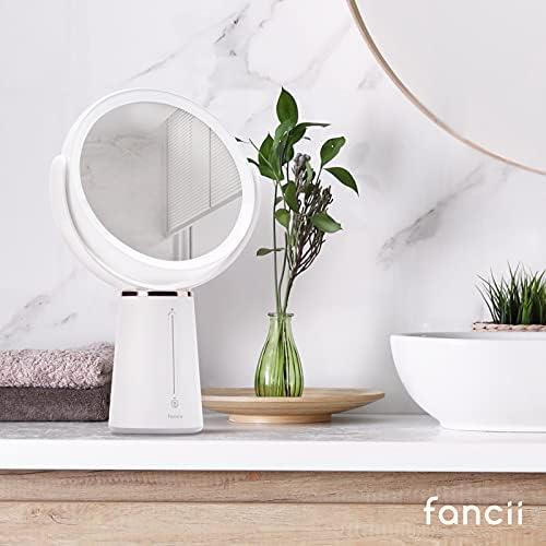 Fancii LED Lighted Magnifying Makeup Mirror with 1x10x Rechargeable Adjustable Brightness