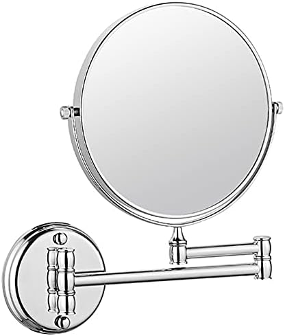 Wall Mounted Makeup Mirror with 360-Degree Swivel 5X Magnification
