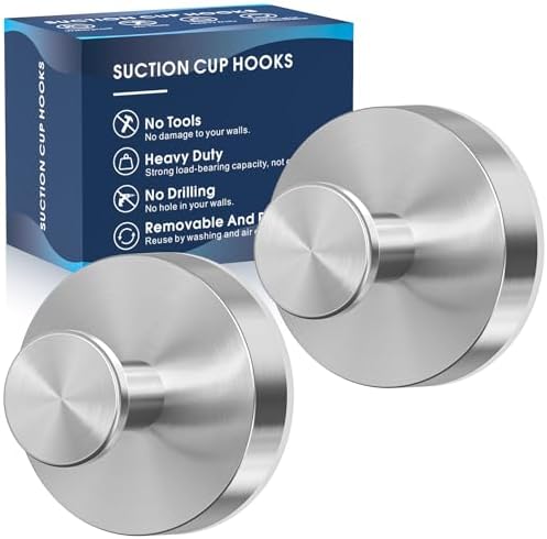 Sleek Suction Cup Hooks for Shower