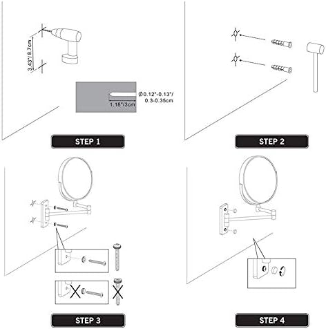 7X Magnification Shaving Makeup Mirror