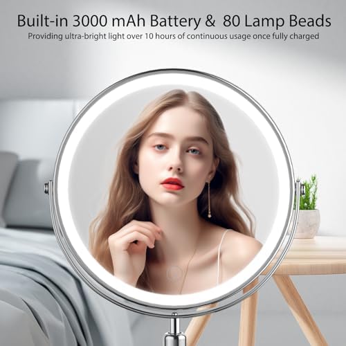 Adjustable Makeup Mirror with Lights
