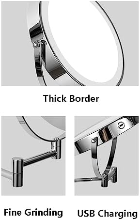 3X Ultra-Magnifying LED Makeup Mirror