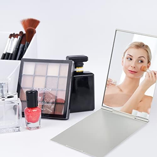 G2PLUS Compact Foldable Vanity Mirror for Grooming Travel