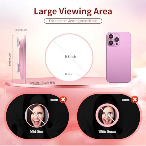 10x Magnifying Makeup Mirror wSuction Cups