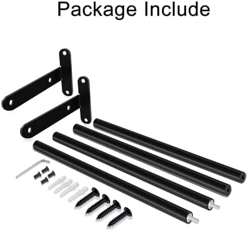 Double Towel Bar 24 Towels Stainless Steel Easy Wall-Mounted