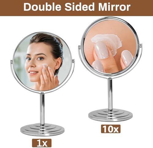 1X 10X Magnifying Makeup Mirror