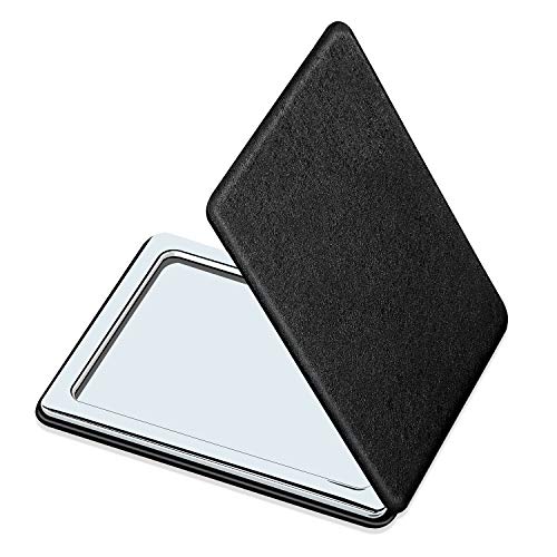 Elegant Compact Vanity Mirror for Men Black