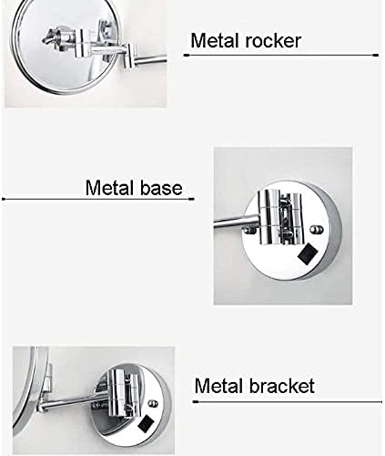 Elegant Vanities Misty Gray Metal Makeup Mirror