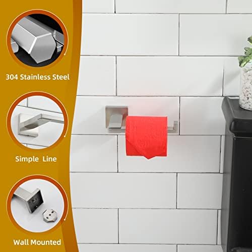 KOKOSIRI Premium Toiletpaper Holder Stainless Steel Nickel finish