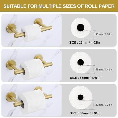 Powder Coated Gold Toilet Paper Holder