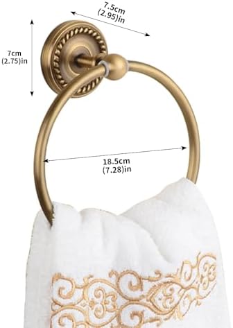Durable Wall-Mounted Copper Bathroom Towel Ring