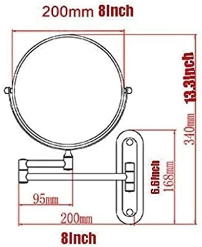 Exceptional Dual-Surface Makeup Mirror with 3X Magnification and 360-Degree Rotation