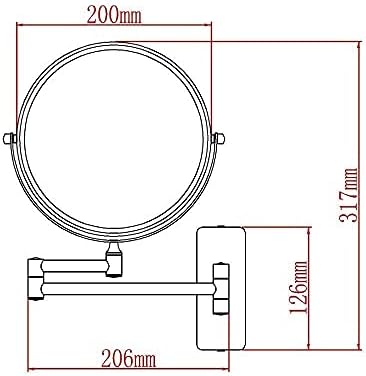Elegant Makeup Mirror with Extendable Function for Bathroom Use