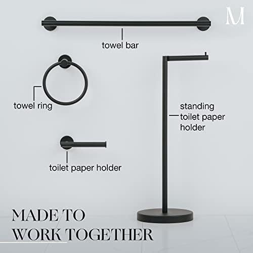 MARMOLUX ACC Matte Black Towel Ring - SUS304 Stainless Steel