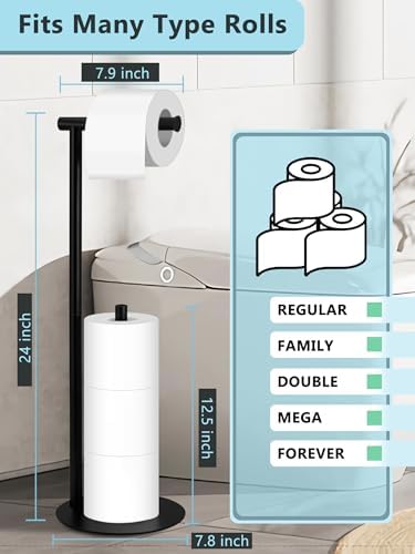 YOFOVI Stainless Steel Toilet Paper Holder Stand