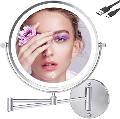 9 Wall-Mounted Makeup Vanity Mirror with Light