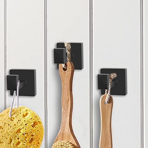 IBosins 4 Pack Towel Hooks Heavy-Duty Stainless Steel Modern Design