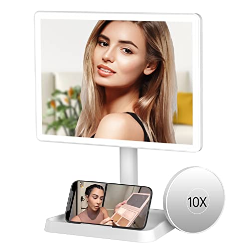 High-Quality Makeup Vanity Mirror with 96 LED Lights and 10x Magnification