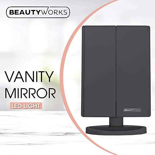 Elegantly Yours 36-Piece Makeup Vanity Mirror 3X Magnification Portable Design