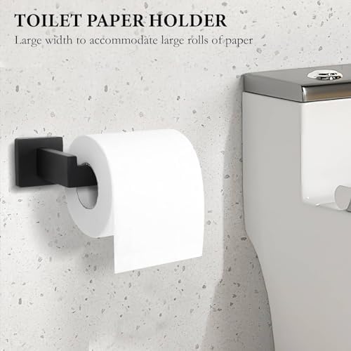 DUMDER 10-Piece Matte Black Bathroom Hardware Set