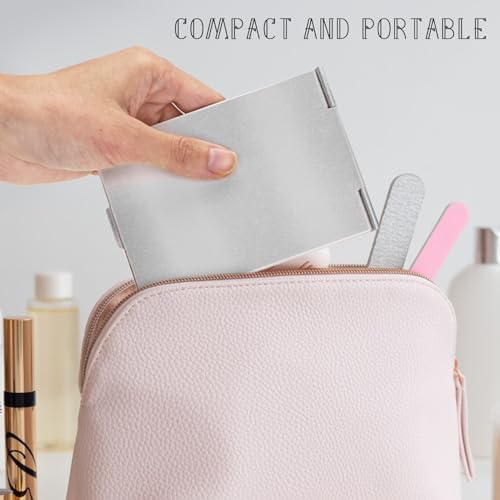 G2PLUS Compact Foldable Vanity Mirror for Grooming Travel