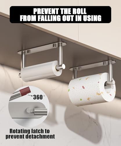 Sankecao Toilet Paper Holder - Rust-Proof Stainless Steel Swivel Snap Lock Design