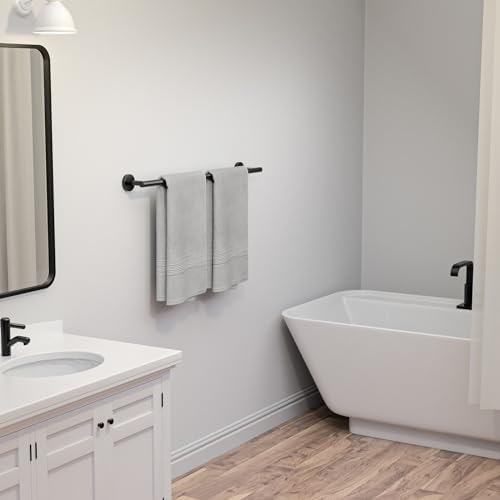 Matte Black 24-Inch Bath Towel Bar