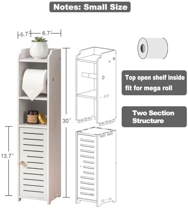 Compact Toiletpaper Holder Stand for Small Spaces Immediate Action