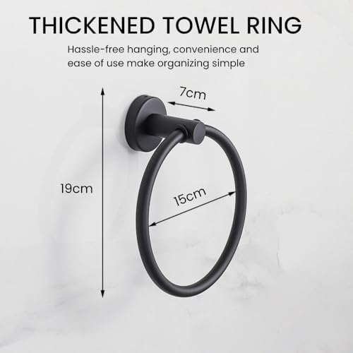 SLTLDragne304 fit wall-mounted towel holder 24 Matte Black