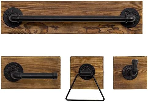 Stylish 4-Piece Bathroom Hardware Set