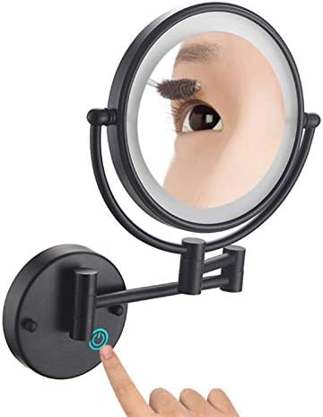 Professional Makeup Mirror Wall-Mounted Vanity with 360-Degree Rotation 3x Magnification