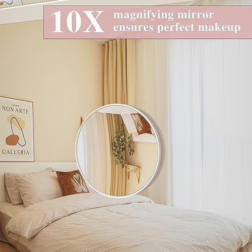 WONSTART Lighted Vanity Mirror with 11 Replaceable Bulbs and 10X Magnifier