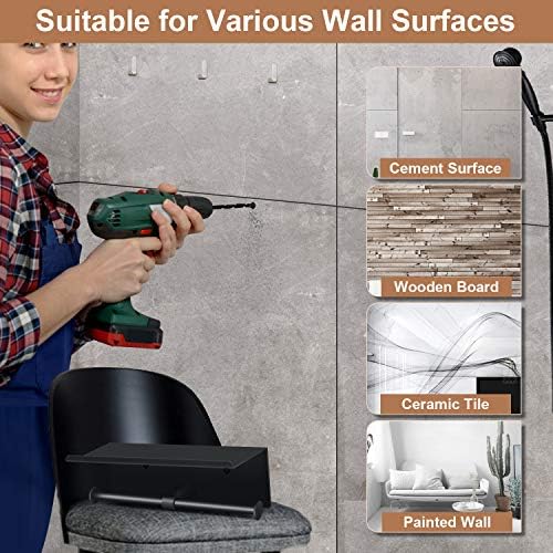 Sturdy Double Roll Toilet Paper Holder for Bathroom More