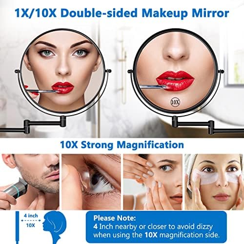 Decluttr 9 Wall Mounted Makeup Mirror