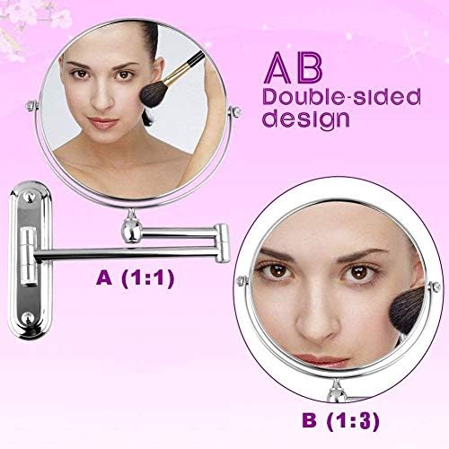 Wall-Mounted Cosmetic Mirror 3X