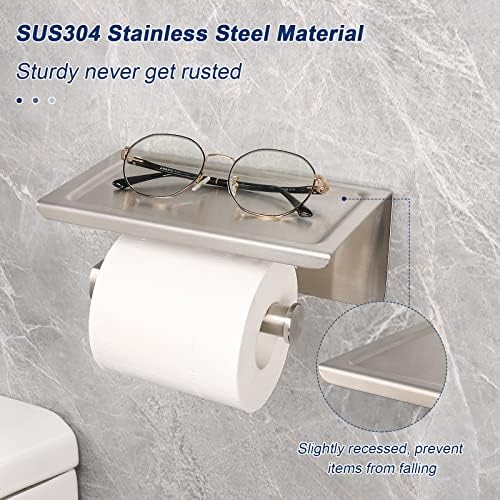 NearMoon Stainless Steel Toilet Paper Holder