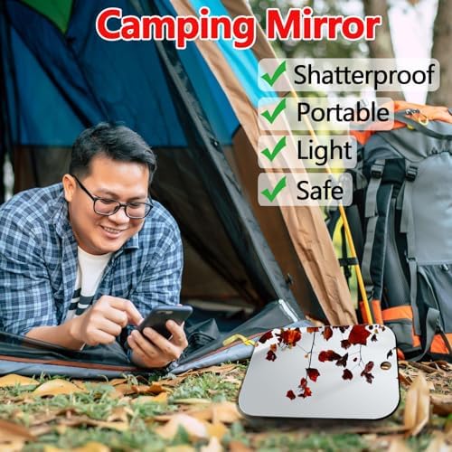 Perfect 2-Piece Unbreakable Shower Mirrors for Shaving Travel