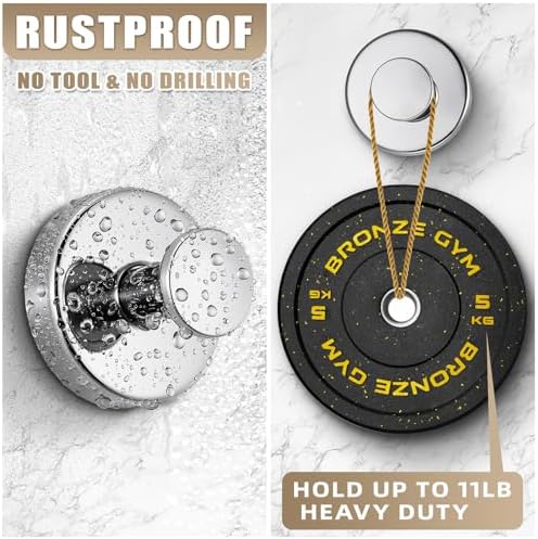 Easy No-Drill Suction Cup Towel Hook Set