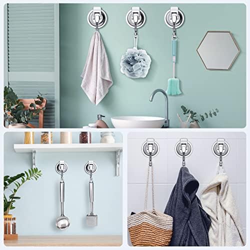 iRomic Heavy Duty Vacuum Suction Cup Hooks 2Pack