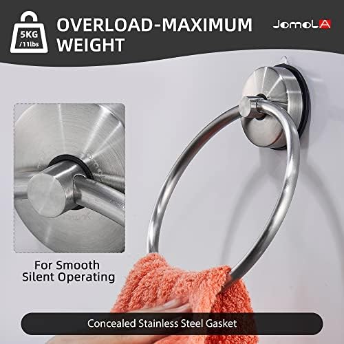 Stainless Steel Suction Towel Holder for