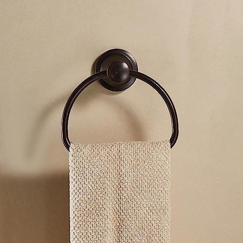 Wolibeer Bronze Towel Ring Rustic Bathroom Towel Holder
