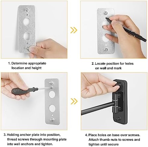 8 Wall Mounted Magnifying Makeup Mirror Dual-Sided Shaving Mirror