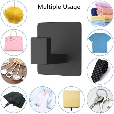 VAEHOLD Adhesive Towel Hook Set - Durable Easy Install