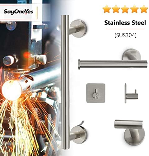 5-Piece Brushed Nickel Bathroom Hardware Set