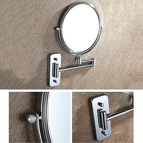 DEIHGE 8-inch Wall-Mounted Makeup Mirror with 7x Magnification