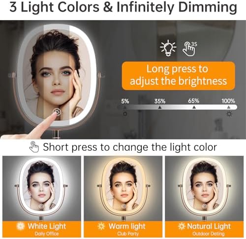 Rechargeable Wall Mounted Makeup Mirror