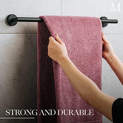MARMOLUX ACC - Matte Black Towel Bar - 24 inch Bathroom Towel Holder